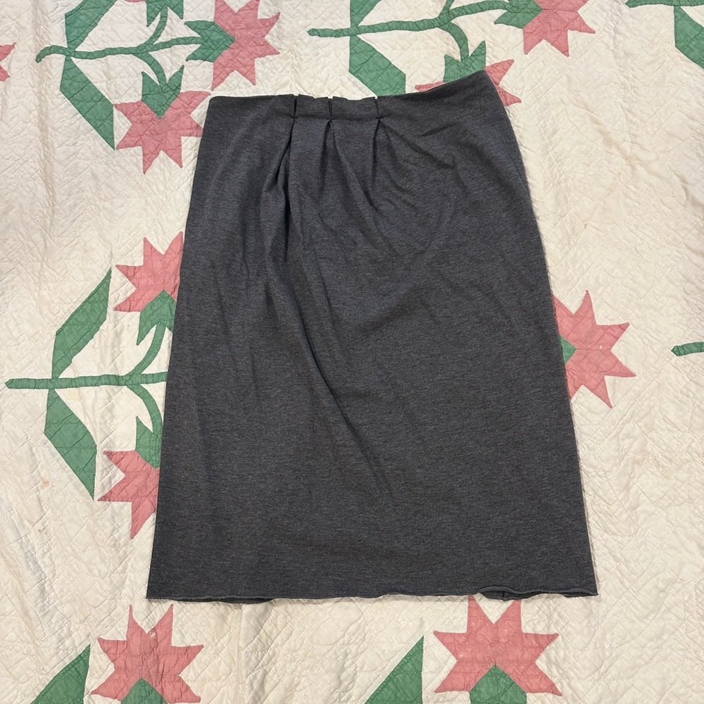 Marni Charcoal Grey Pleated Skirt